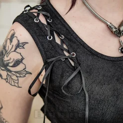 Banned Rogue Ribbon Top (Black)
