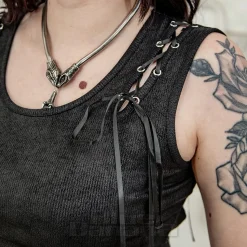 Banned Rogue Ribbon Top (Black)