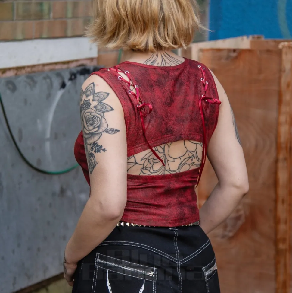 Banned Rogue Ribbon Top (Red)