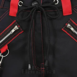 Banned Strappy Paxt Trousers (Black/Red)