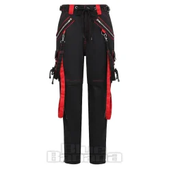 Banned Strappy Paxt Trousers (Black/Red)