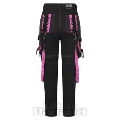 Banned Strappy Paxt Trousers (Black/Pink)