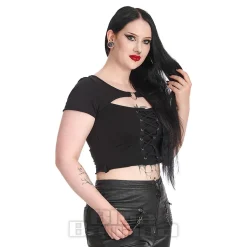 Banned Through the Darkness Crop Top (Black)