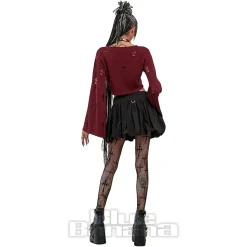 Banned Torn Affection Jumper (Burgundy)