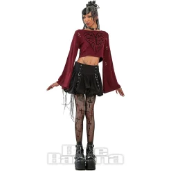 Banned Torn Affection Jumper (Burgundy)