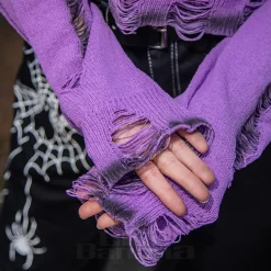 Banned Torn Apart Jumper (Purple)