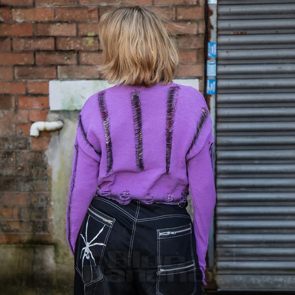 Banned Torn Apart Jumper (Purple)