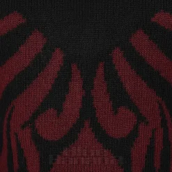 Banned Toxic Love Cropped Jumper (Black/Burgundy)