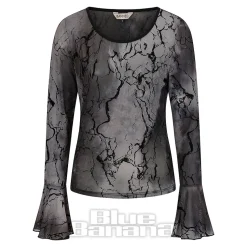 Banned Valkyrie Top (Black/Blue)