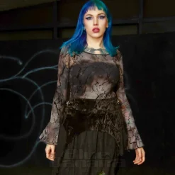 Banned Valkyrie Top (Black/Blue)