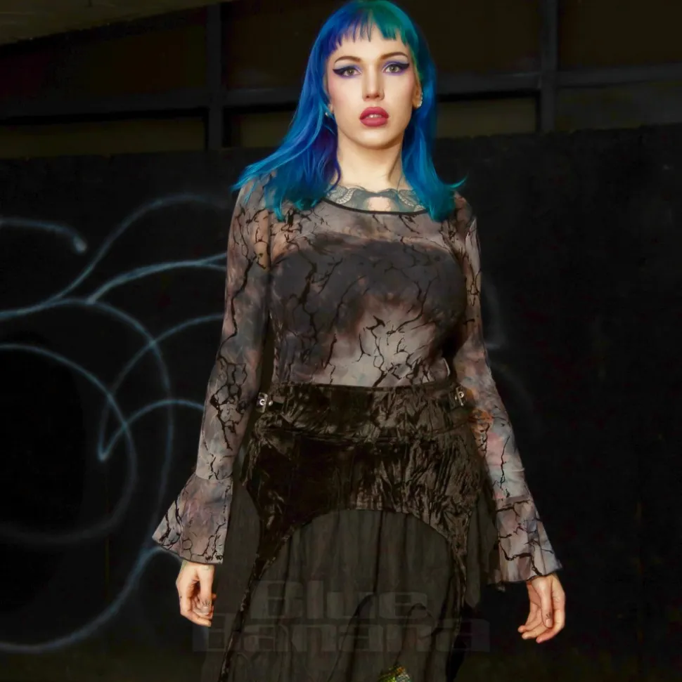 Banned Valkyrie Top (Black/Blue)