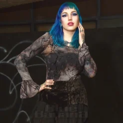 Banned Valkyrie Top (Black/Blue)