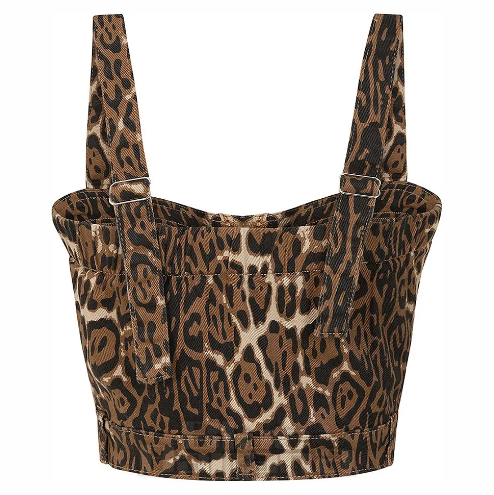Banned Wild Instincts Top (Leopard Print)