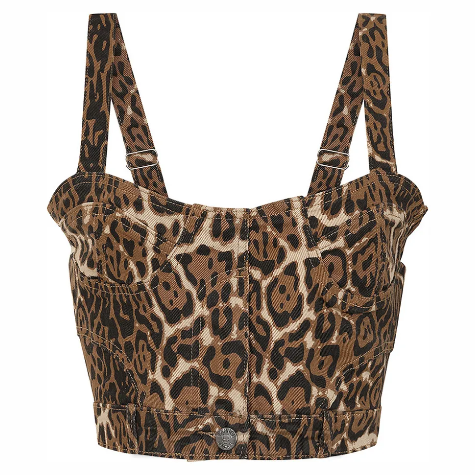 Banned Wild Instincts Top (Leopard Print)