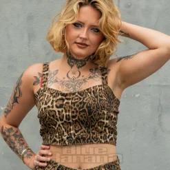 Banned Wild Instincts Top (Leopard Print)