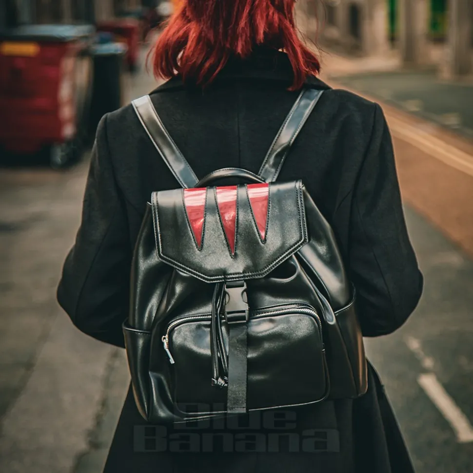 Banned Wolfcat Backpack (Black/Red)