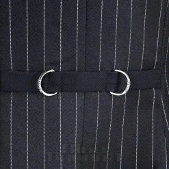 Banned X Blue Banana Pinstripe Core Dress (Black)