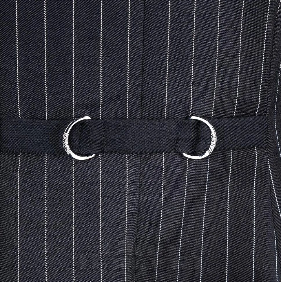 Banned X Blue Banana Pinstripe Core Dress (Black)