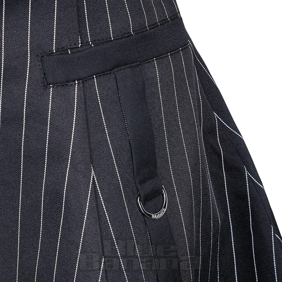 Banned X Blue Banana Pinstripe Core Dress (Black)