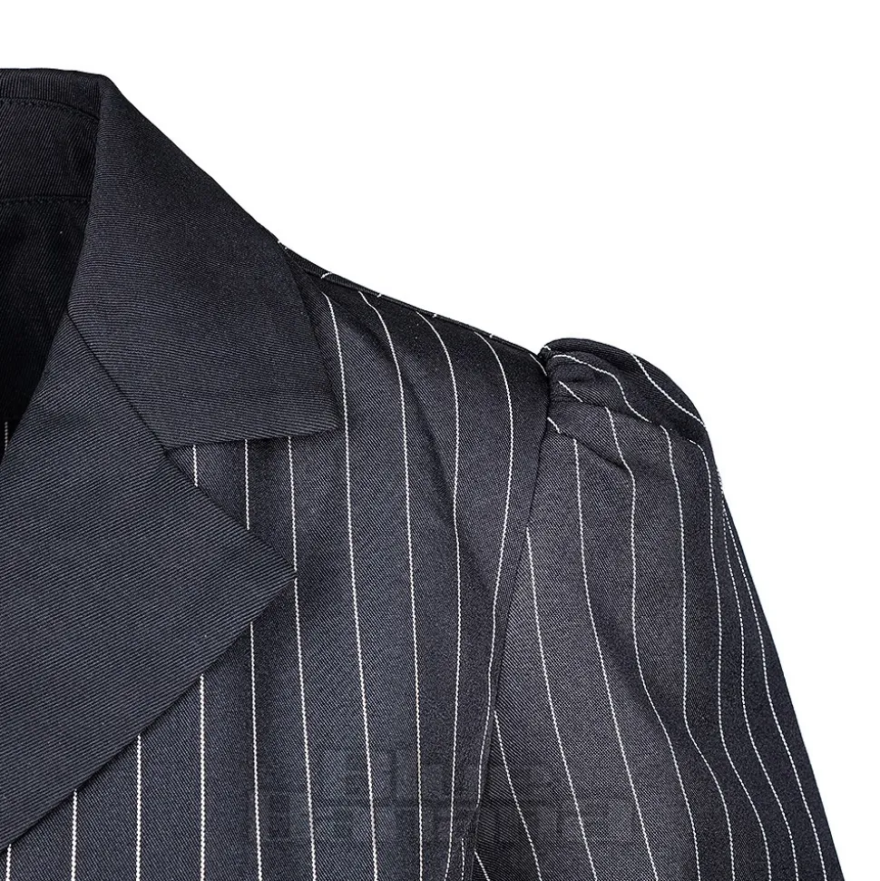 Banned X Blue Banana Pinstripe Core Dress (Black)