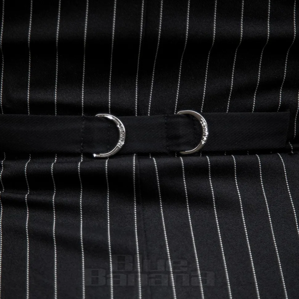 Banned X Blue Banana Pinstripe Core Dress (Black)
