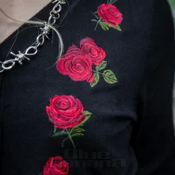 Banned X Blue Banana Roses Cardigan (Black)