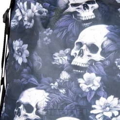 Bleeding Heart Adjustable Skull Handbag (Blue)