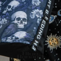 Bleeding Heart Adjustable Skull Handbag (Blue)
