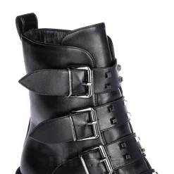 Bleeding Heart Buckle Boots (Black)
