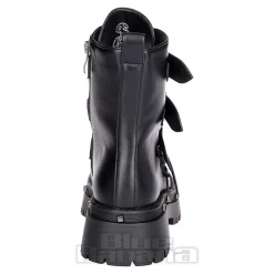 Bleeding Heart Buckle Boots (Black)
