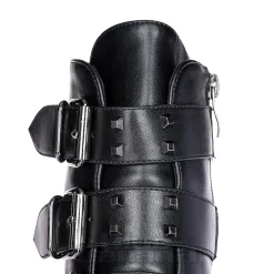 Bleeding Heart Buckle Boots (Black)