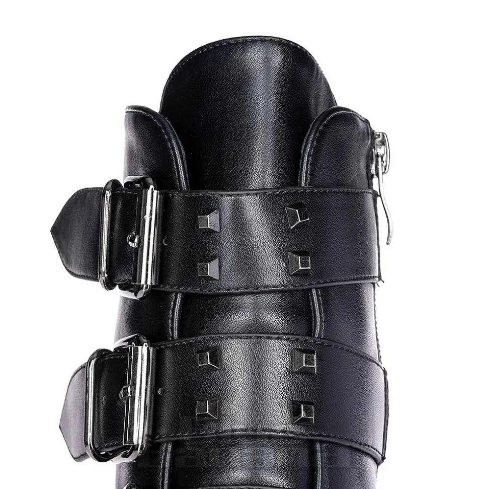 Bleeding Heart Buckle Boots (Black)
