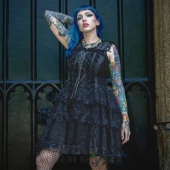 Bleeding Heart Clarissa Dress (Black)