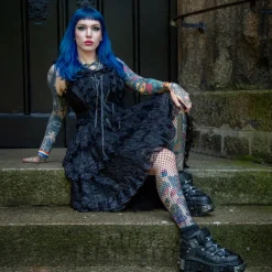 Bleeding Heart Clarissa Dress (Black)