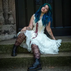 Bleeding Heart Desdemona Corset Dress (Cream)