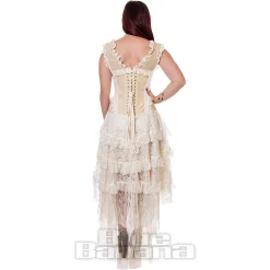 Bleeding Heart Desdemona Corset Dress (Cream)