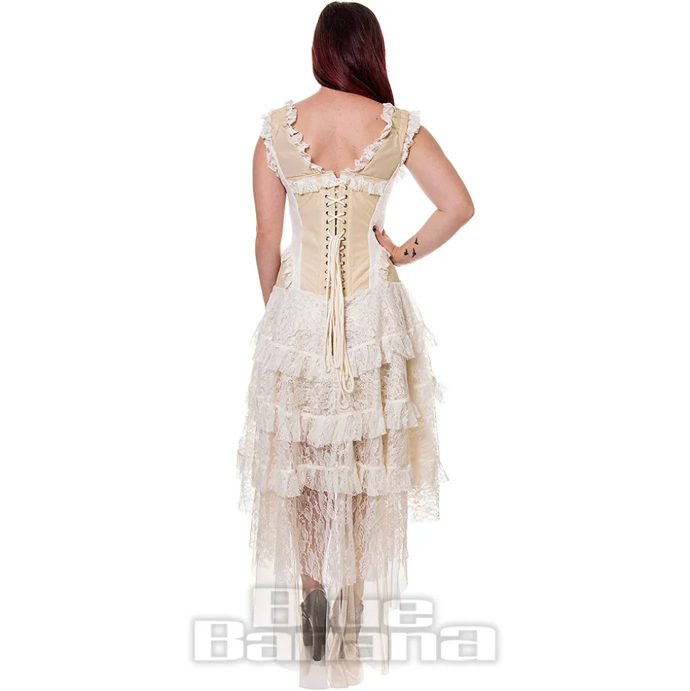 Bleeding Heart Desdemona Corset Dress (Cream)