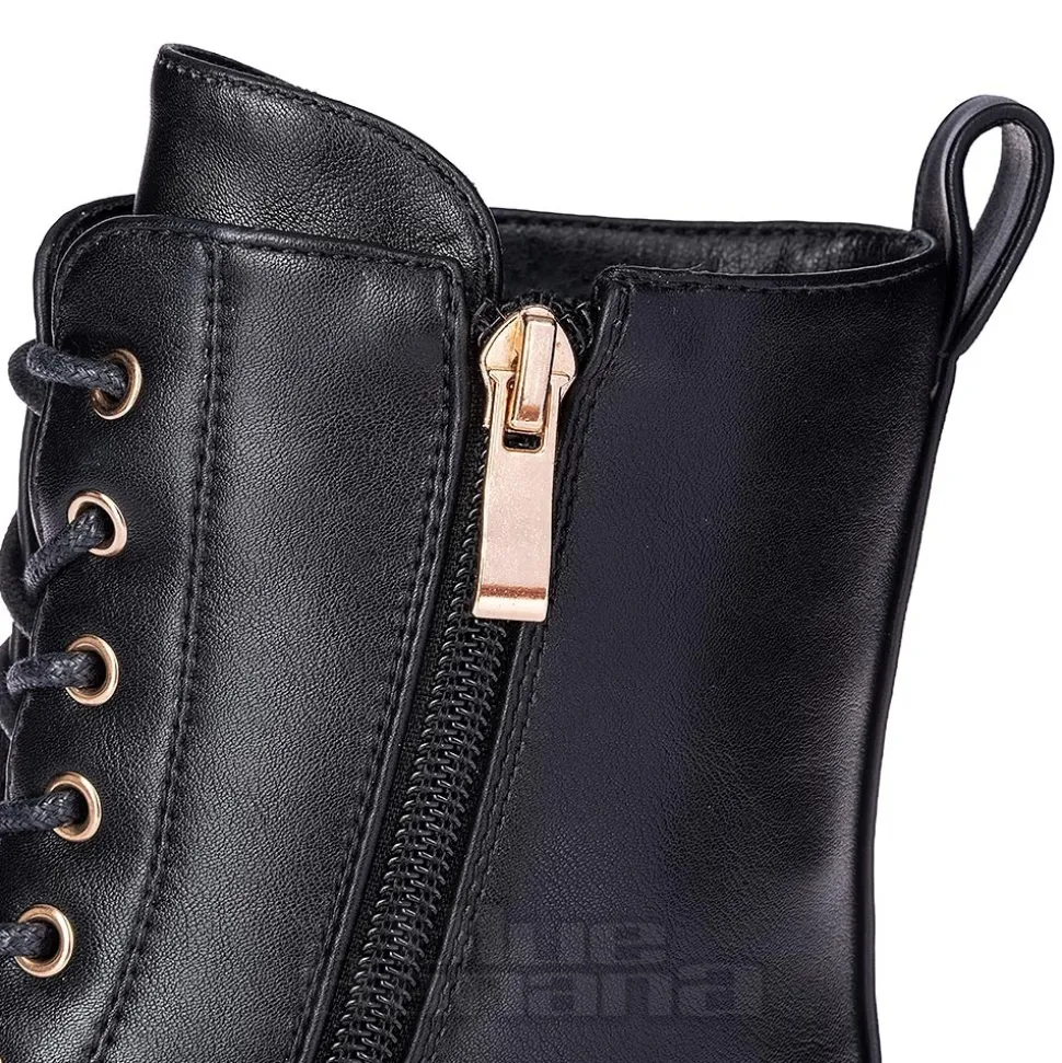 Bleeding Heart 15-Eye Boots (Black)
