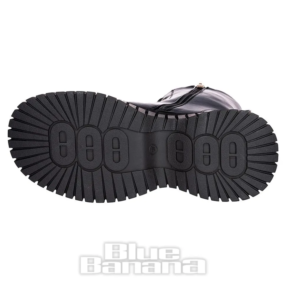 Bleeding Heart 15-Eye Boots (Black)