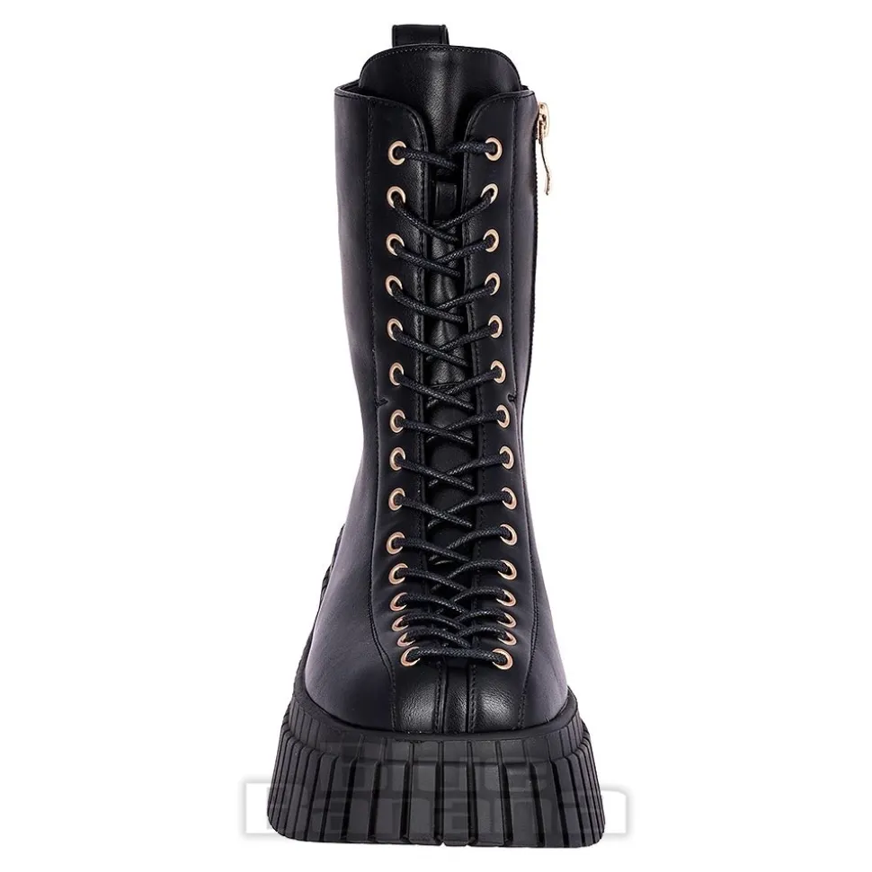 Bleeding Heart 15-Eye Boots (Black)