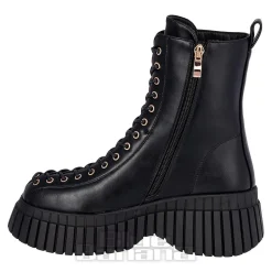 Bleeding Heart 15-Eye Boots (Black)