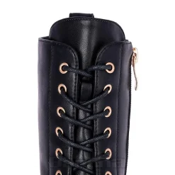 Bleeding Heart 15-Eye Boots (Black)