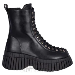 Bleeding Heart 15-Eye Boots (Black)