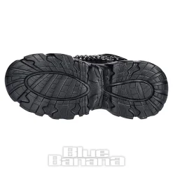 Bleeding Heart Skull Chain Trainers (Black)