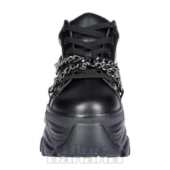 Bleeding Heart Skull Chain Trainers (Black)