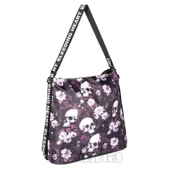Bleeding Heart Skulls Handbag (Red)