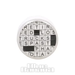 Blue Banana Acrylic Crossword Plug 4-22mm (White)