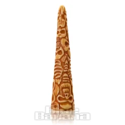 Blue Banana Acrylic Engraved Bone Ear Stretcher (Brown)