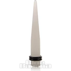 Blue Banana Acrylic Glow In The Dark Ear Stretcher (White)