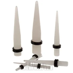Blue Banana Acrylic Glow In The Dark Ear Stretcher (White)
